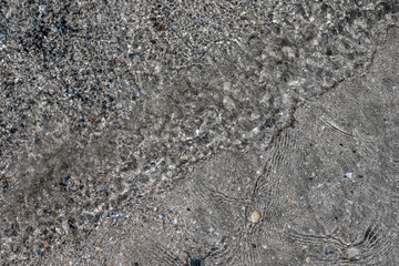 Texture of clear blurred sea. Water texture