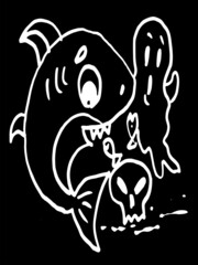 HALLOWEEN COLORING PAGE,HALLOWEEN SHARK,CARTOON,PUMPKIN COLORING PAGE,HALLOWEEN T SHIRT DESIGN,HALLOWEEN TATTOO DESIGN,HALLOWEEN,HALLOWEEN VECTOR,