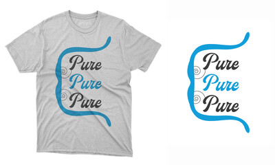 Pure T-shirt design template