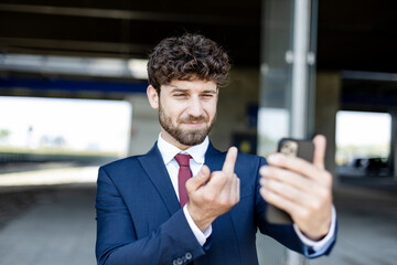 young businessman at the airport