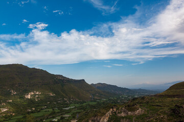 Beautiful veiw in Ibb government, Yemen. Yemen landscape view for tourism. Yemen mountains. Yemen nature.
