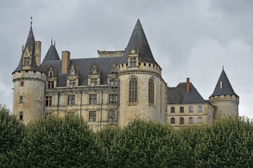 Fototapeta na wymiar Château de La Rochefoucauld en Angoumois, département, Charente, région, Nouvelle Aquitaine, France, 