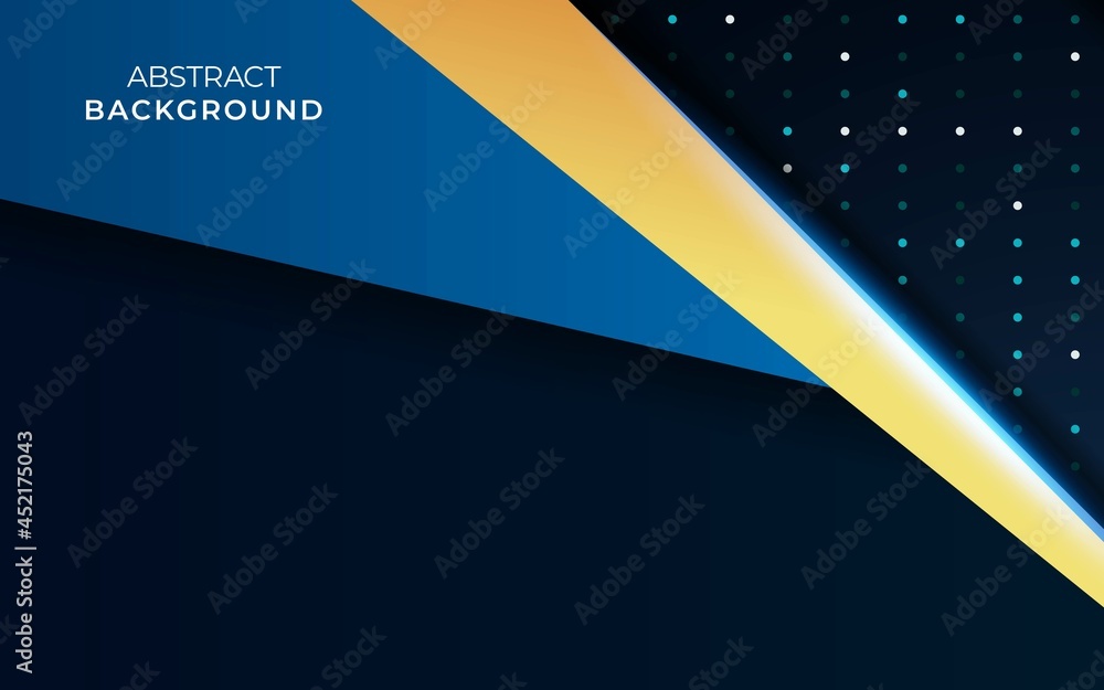 Poster modern blue background with line.overlap layers with paper effect on textured background.