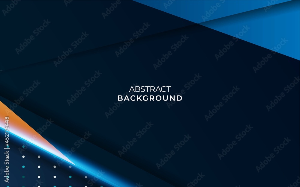 Poster modern blue background with line.overlap layers with paper effect on textured background.