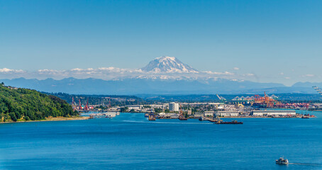 Summer Mountain And Port