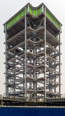 Fototapeta na wymiar Steel construction framework for building.