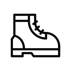 boots line icon illustration vector graphic