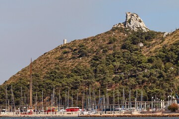 The Sella del Diavolo promontory in Cagliari. Sardinia, Italy