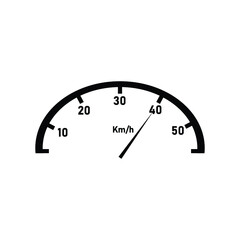 speedometer isolated on white background