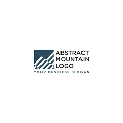 ABSTRACT MOUNTAIN LOGO DESIGN VECTOR