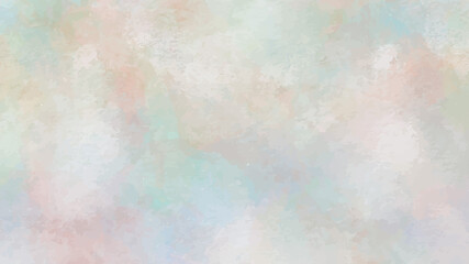 Hand painted watercolor sky and clouds, abstract watercolor background, vector illustration