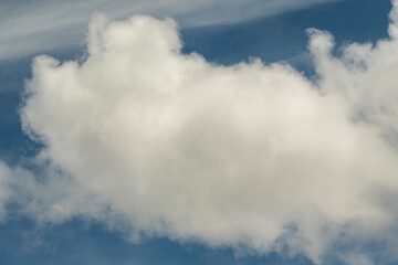 Fototapeta na wymiar Beautiful clouds with blue sky background. Nature weather
