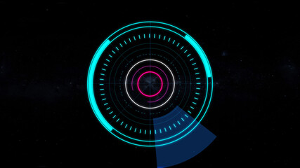 abstract Hud radar animation.