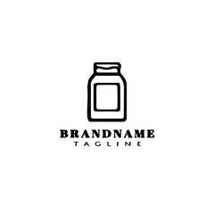 bottle logo icon template vector illustration