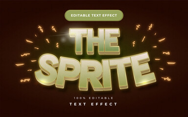 sprite text effect for illustrator