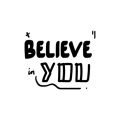 Positive phrase lettering hand drawn