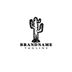 cactus logo icon design vector illustration