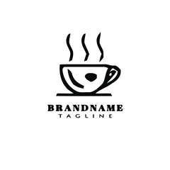 coffee cup logo design template icon vector illustration