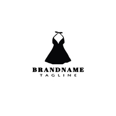 dress logo template icon design black isolated vector illustration