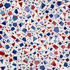 Seamless modern abstract terrazzo pattern swatch. High quality illustration. Random trendy confetti design for textile print or interior design or floor. Colorful micro speckle tile mosaic material.