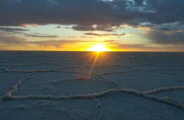 sunset on the beach