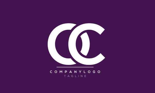 Abstract Letter Initial OC CO Vector Logo Design Template
