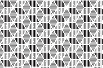 Abstract hexagonal seamless pattern design