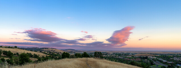 Fototapeta na wymiar Sunset El Dorado Hills, California