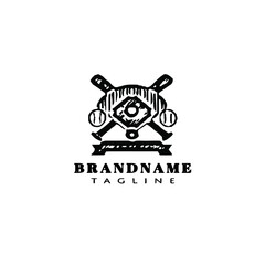 baseball logo design icon vector illustration