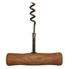 corkscrew isolated on white background