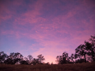 Sunset El Dorado Hills, California