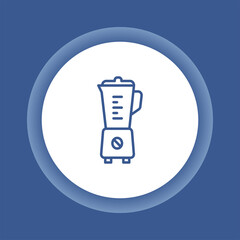Blender color line icon. Kitchenware.