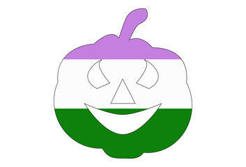 LGBT pride flag, rainbow flag background. Multicolored peace flag movement. Original colors symbol.