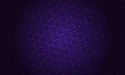 Abstract hexagonal background with lines and dots.
