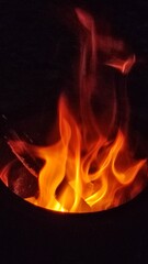 Fototapeta premium fire in the fireplace