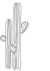 Cactus line art