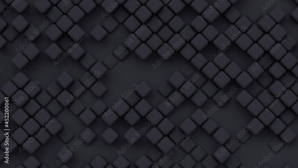 Poster geometric modern animated seamless looping abstract background. 3d render design element, creative m