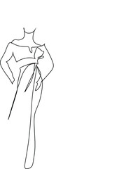 Gymnastics woman line