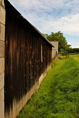 Stodoła z drewnianymi ścianami. © Grzegorz