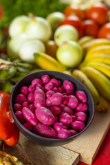 Olluco or Chuguas and more vegetables and fruits from South America.