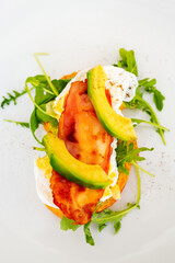 Delicious eggs Benedict breakfast
