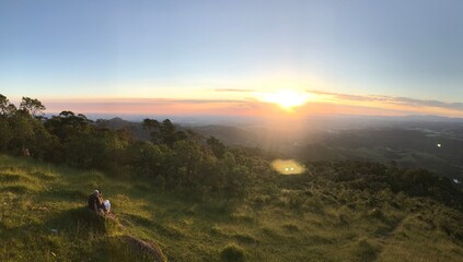 Obraz premium sunset in the mountains
