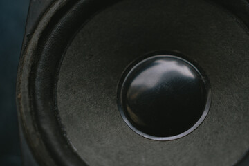 audio speaker close up