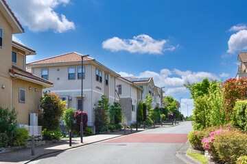 日本の住宅地  Japan's residential area.　