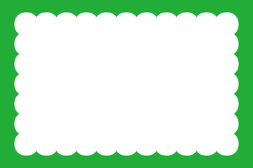 雲形のフレーム（緑）