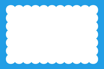 雲形のフレーム（水色）