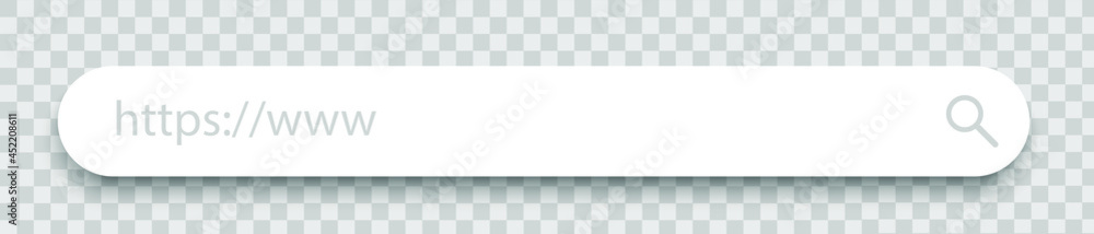 Poster www internet search bar icon isolated on background. tool for web site, app, ui and logo.