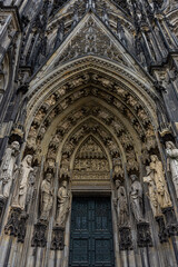 Fototapeta na wymiar The door of the Cathedral of Cologne, Germany