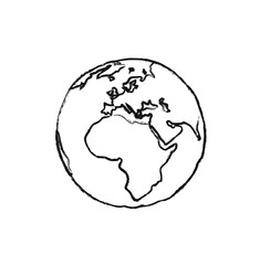childrens outline of earth