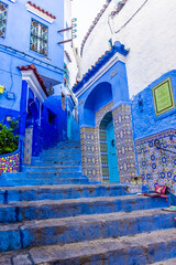 Blue streets of Chefchaouen, Morocco